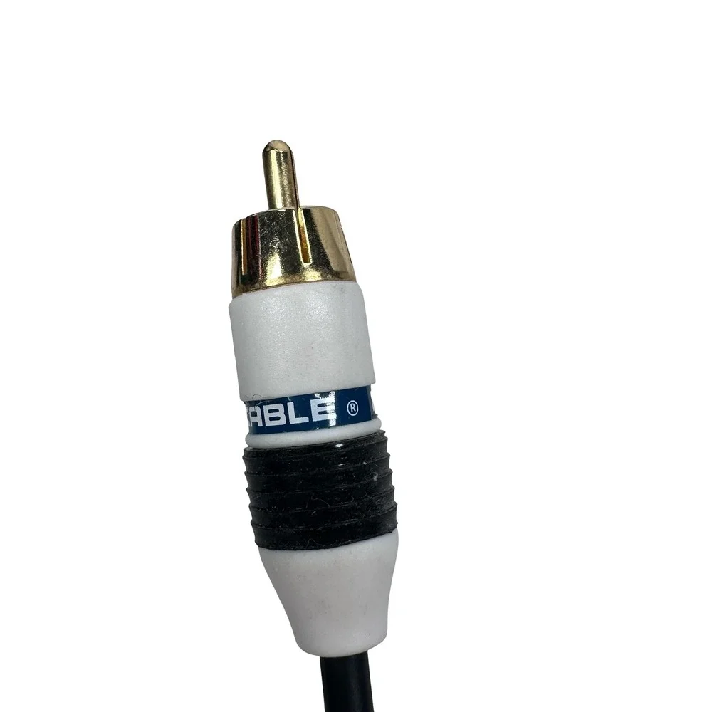 Monster iTV Link Cable 4ft S-Video 3.5mm to RCA Audio Braided Gold Plated Black